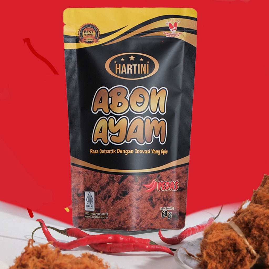 ABON AYAM PEDAS