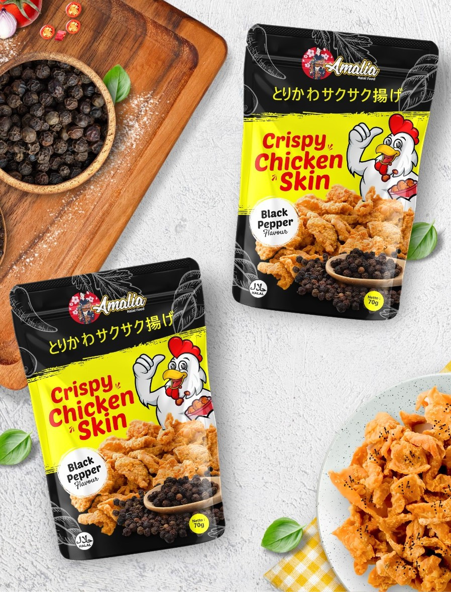 CRISPY CHICKEN SKIN BLACK PPR